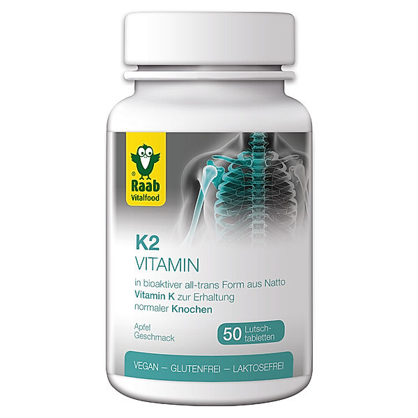 Vitamin K2  Lutschtabletten von Raab Vitalfood (50 Stk.)