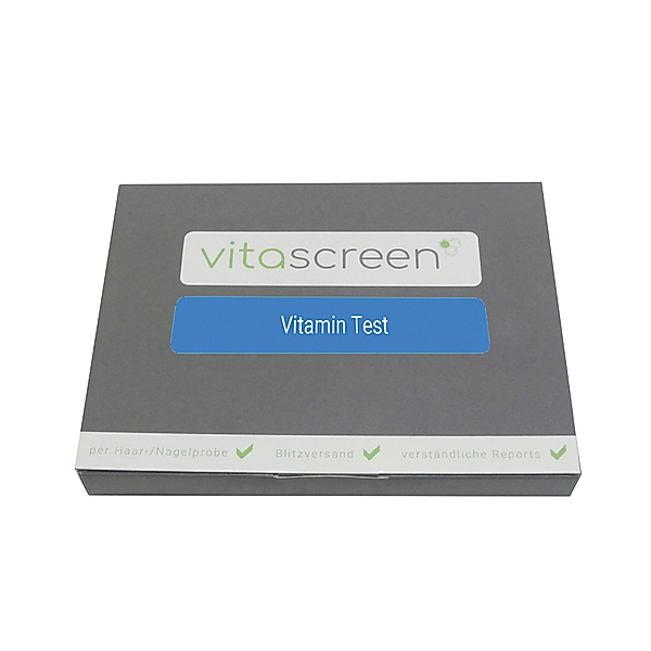 Vitamin Test für Zuhause (per Haar-/Nagelprobe) von vitascreen (1 Stück)