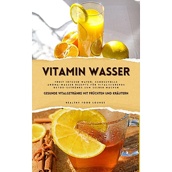 Vitamin Wasser: Gesunde Vitalgetränke mit Früchten und Kräutern (Fruit Infused Water: Genussvolle Aroma-Wasser Rezepte für vitalisierende Detox-Getränke zum selber machen), Healthy Food Lounge