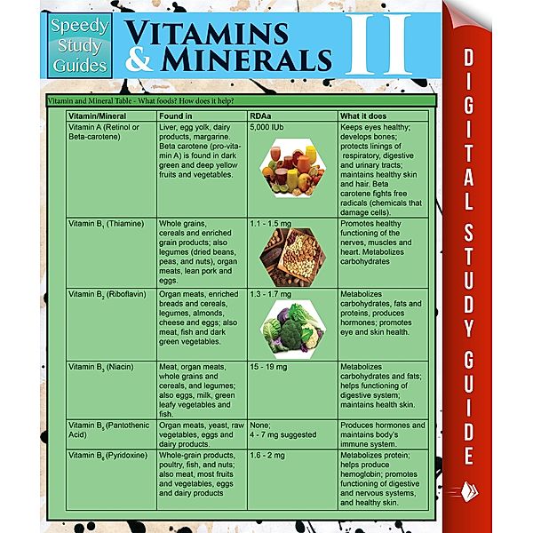 Vitamins & Minerals Il (Speedy Study Guides), Speedy Publishing