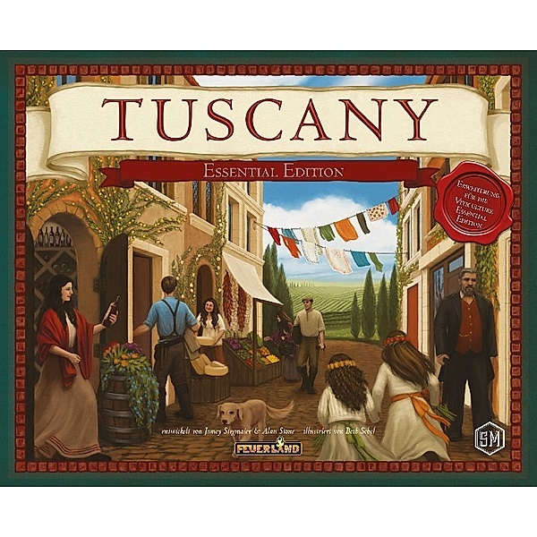 Spiel direkt, Feuerland Spiele Viticulture - Tuscany Essential Edition (Spiel-Zubehör), Jamey Stegmaier