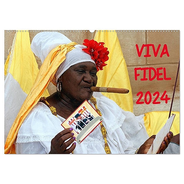 VIVA FIDEL 2024 (Wandkalender 2024 DIN A2 quer), CALVENDO Monatskalender, Henning von Löwis of Menar