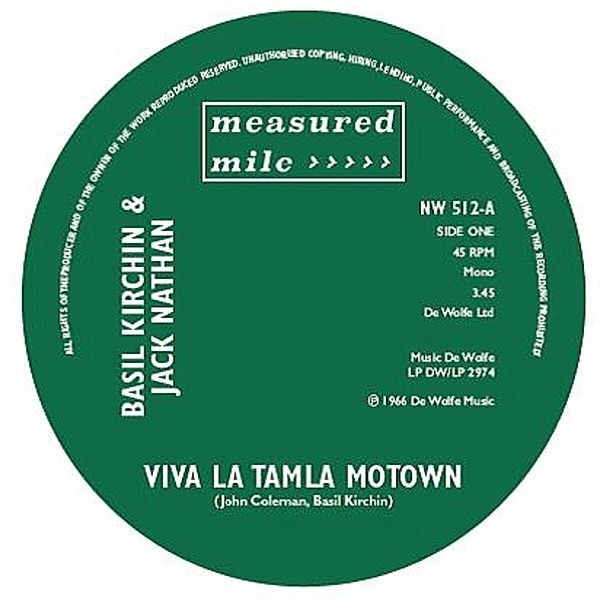 Viva La Tamla Motown (7inch), Basil Kirchin & Nathan Jack