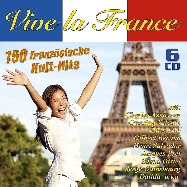 Vive La France - 150 Französische Kult-Hits (6 CDs), Diverse Interpreten