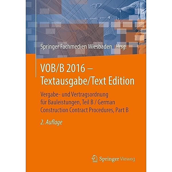 VOB/B 2016 - Textausgabe/Text Edition