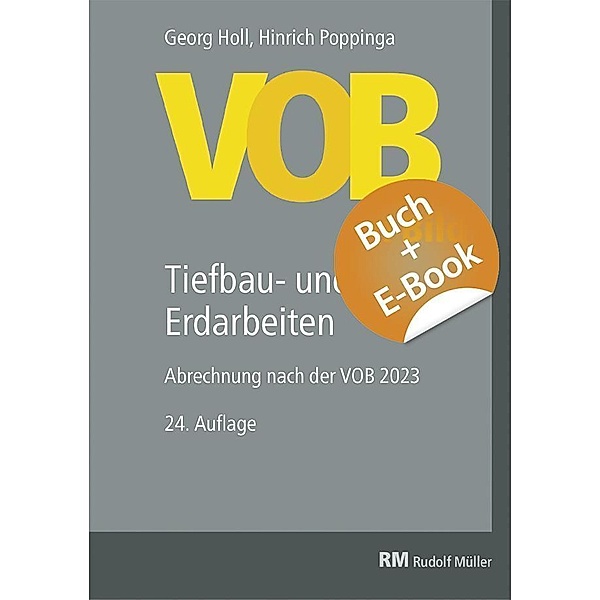 VOB im Bild - Tiefbau- und Erdarbeiten - mit E-Book, m. 1 Buch, m. 1 E-Book, Georg Holl, Hinrich Poppinga