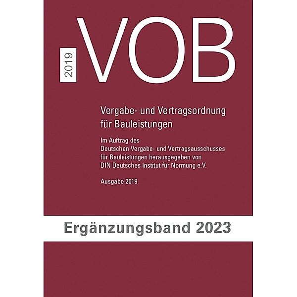 VOB Vergabe- und Vertragsordnung für Bauleistungen