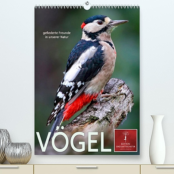 Vögel - gefiederte Freunde in unserer Natur (Premium, hochwertiger DIN A2 Wandkalender 2023, Kunstdruck in Hochglanz), Peter Roder