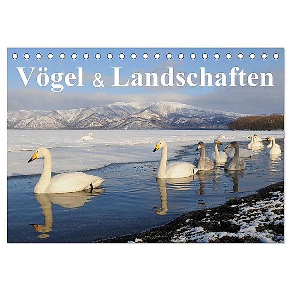 Vögel & Landschaften (Tischkalender 2024 DIN A5 quer), CALVENDO Monatskalender, Birdimagency.com