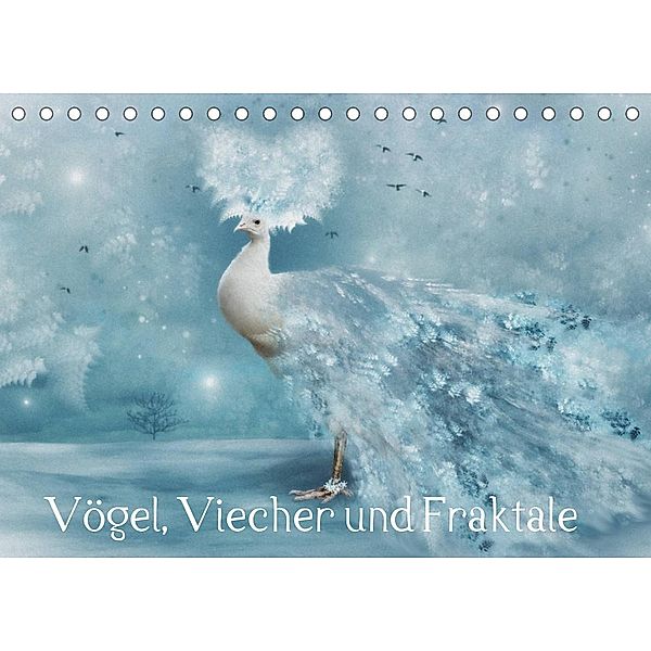 Vögel, Viecher und Fraktale (Tischkalender 2023 DIN A5 quer), N N