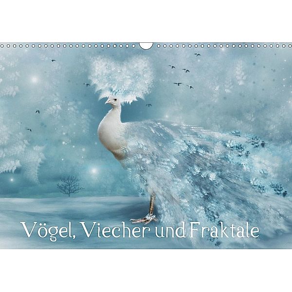 Vögel, Viecher und Fraktale (Wandkalender 2021 DIN A3 quer), N N