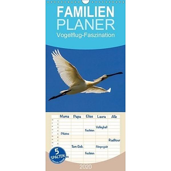 Vogelflug-Faszination - Familienplaner hoch (Wandkalender 2020 , 21 cm x 45 cm, hoch), Wilhelm Eisenreich