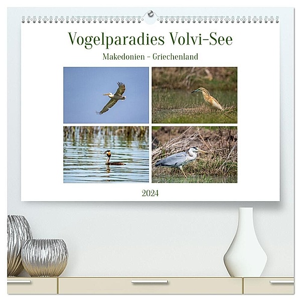 Vogelparadies Volvi-See (hochwertiger Premium Wandkalender 2024 DIN A2 quer), Kunstdruck in Hochglanz, Ursula Di Chito