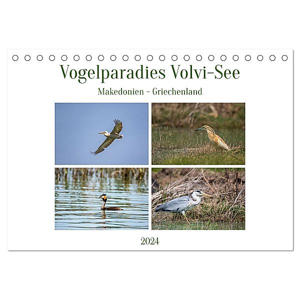 Vogelparadies Volvi-See (Tischkalender 2024 DIN A5 quer), CALVENDO Monatskalender, Ursula Di Chito