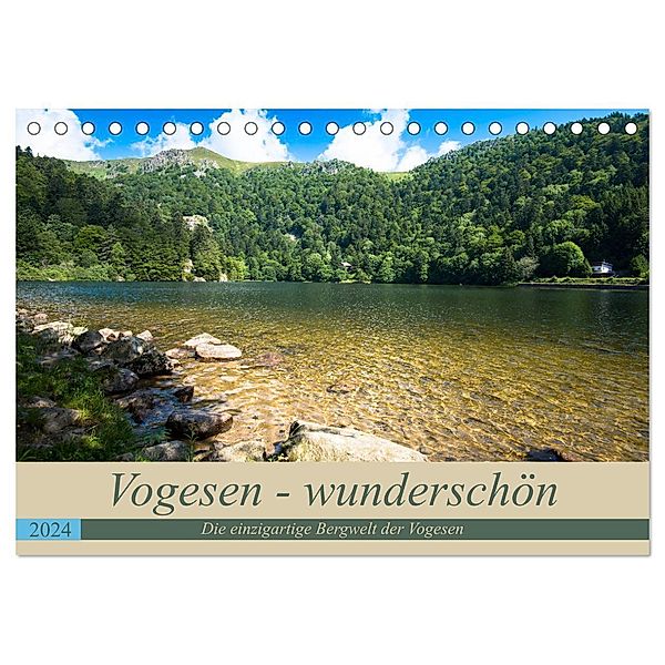 Vogesen - wunderschön (Tischkalender 2024 DIN A5 quer), CALVENDO Monatskalender, Tanja Voigt