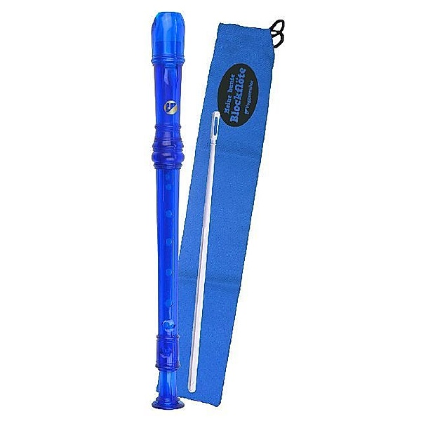 Voggenreiter Voggys Kunststoff-Blockflöte (blau), barocke Griffweise