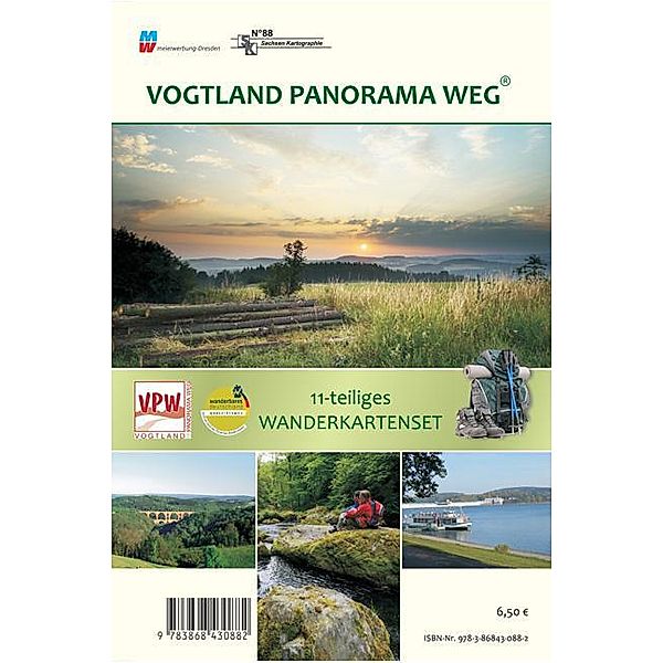 Vogtland Panorama Weg Wandertourenführer 1:33 000