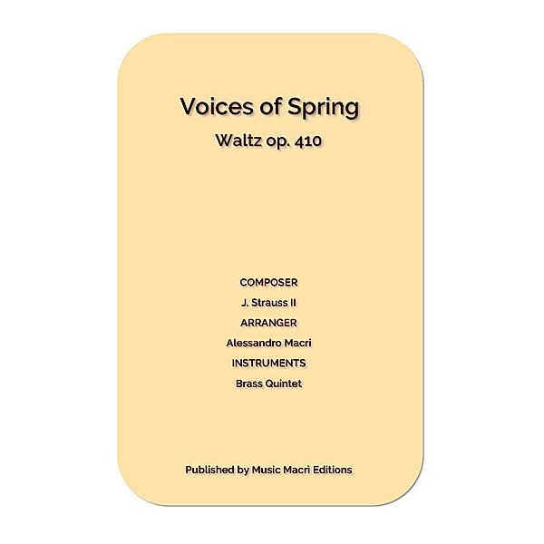 Voices of Spring Waltz op. 410 by J. Strauss II, Alessandro Macrì