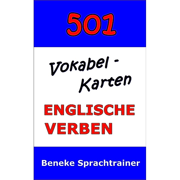 Vokabel-Karten Englische Verben, Beneke Sprachtrainer
