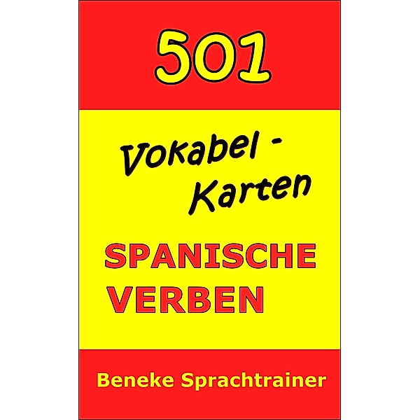 Vokabel-Karten Spanische Verben, Beneke Sprachtrainer