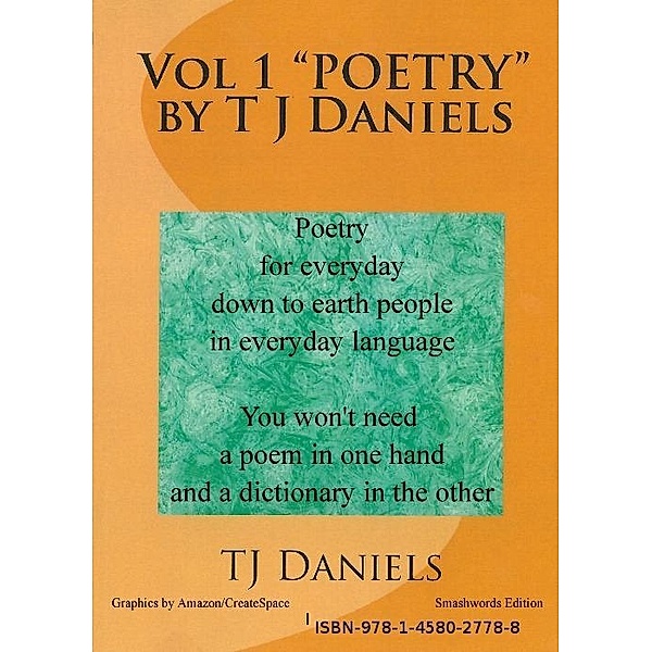 Vol1 Poetry For Everyday People TJ Daniels / TJ Daniels, Tj Daniels