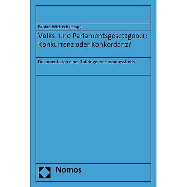 Volks- und Parlamentsgesetzgeber: Konkurrenz o. Konkordanz