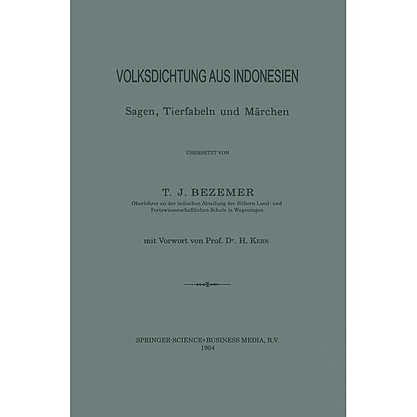 Volksdichtung aus Indonesien, Tammo Jacob Bezemer