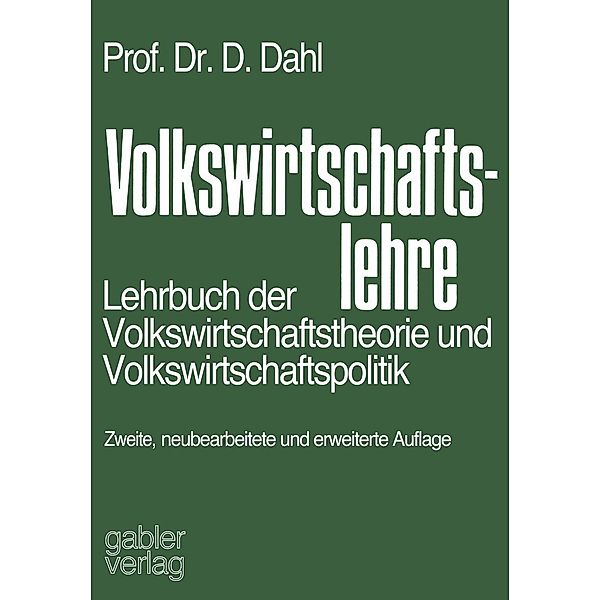 Volkswirtschaftslehre, Dieter Dahl