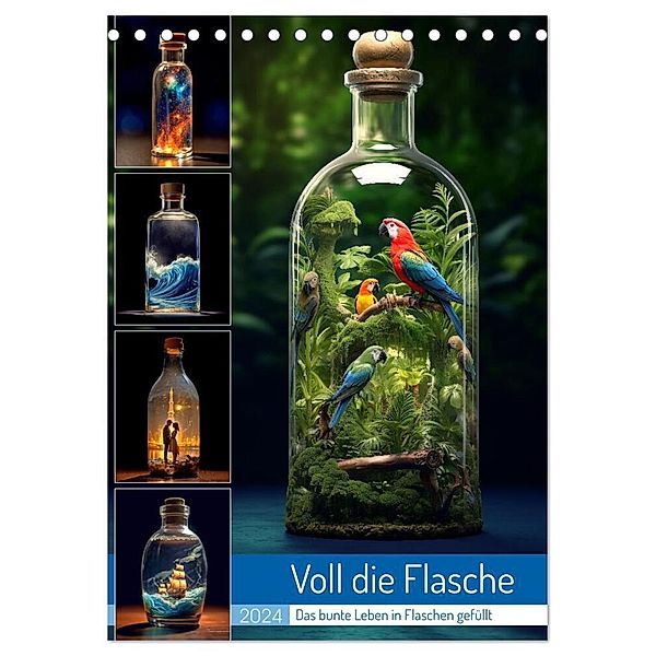 Voll die Flasche (Tischkalender 2024 DIN A5 hoch), CALVENDO Monatskalender, Kerstin Waurick