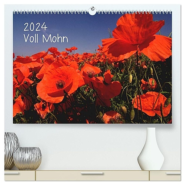 Voll Mohn (hochwertiger Premium Wandkalender 2024 DIN A2 quer), Kunstdruck in Hochglanz, Michael Möller