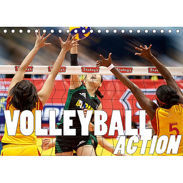 Volleyball Action (Tischkalender 2019 DIN A5 quer), Boris Robert