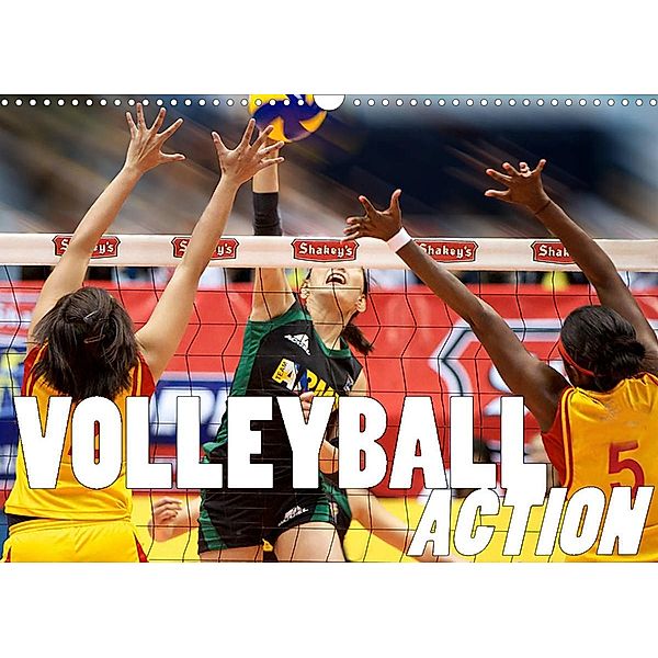 Volleyball Action (Wandkalender 2023 DIN A3 quer), Boris Robert