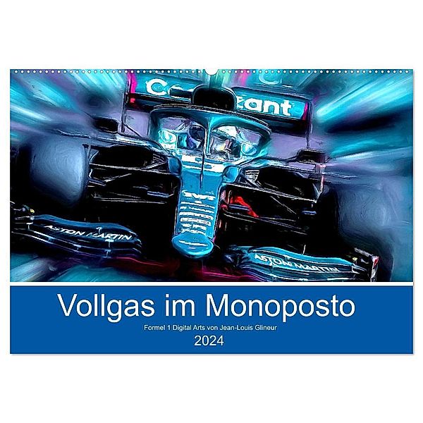 Vollgas im Monoposto (Wandkalender 2024 DIN A2 quer), CALVENDO Monatskalender, DeVerviers