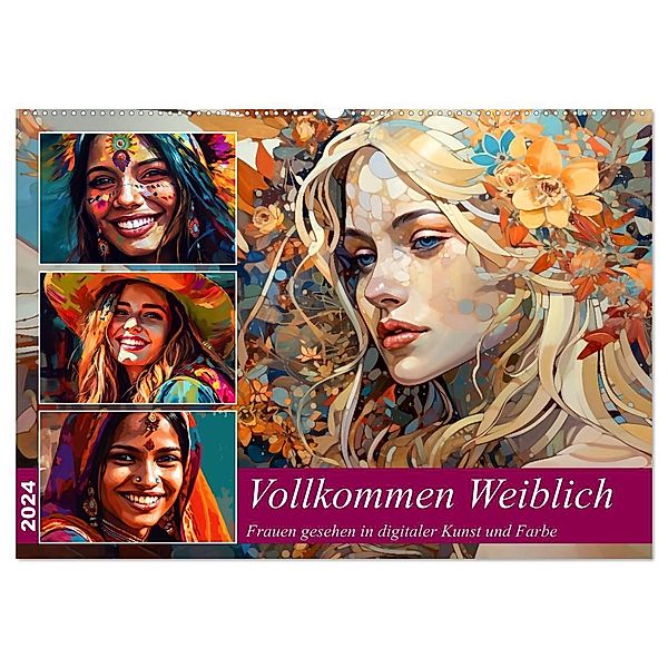 Vollkommen Weiblich (Wandkalender 2024 DIN A2 quer), CALVENDO Monatskalender, Kerstin Waurick