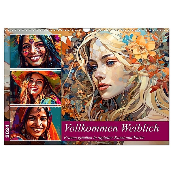 Vollkommen Weiblich (Wandkalender 2024 DIN A3 quer), CALVENDO Monatskalender, Kerstin Waurick
