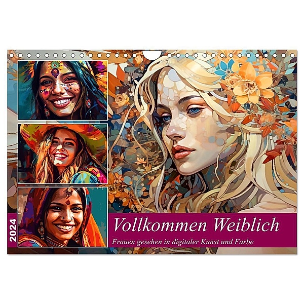Vollkommen Weiblich (Wandkalender 2024 DIN A4 quer), CALVENDO Monatskalender, Kerstin Waurick