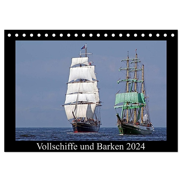 Vollschiffe und Barken 2024 (Tischkalender 2024 DIN A5 quer), CALVENDO Monatskalender, Stoerti-md