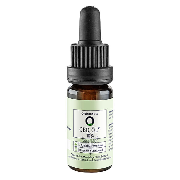 Vollspektrum CBD Öl 10% von Orbisana VITAL (10 ml)