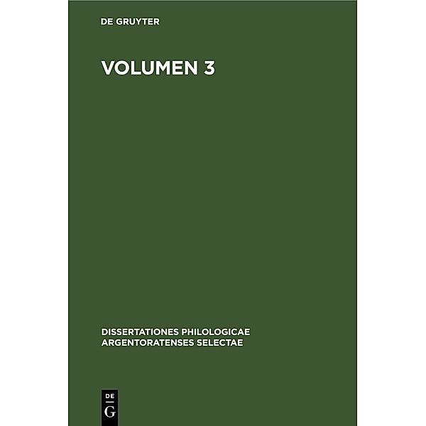 Volumen 3