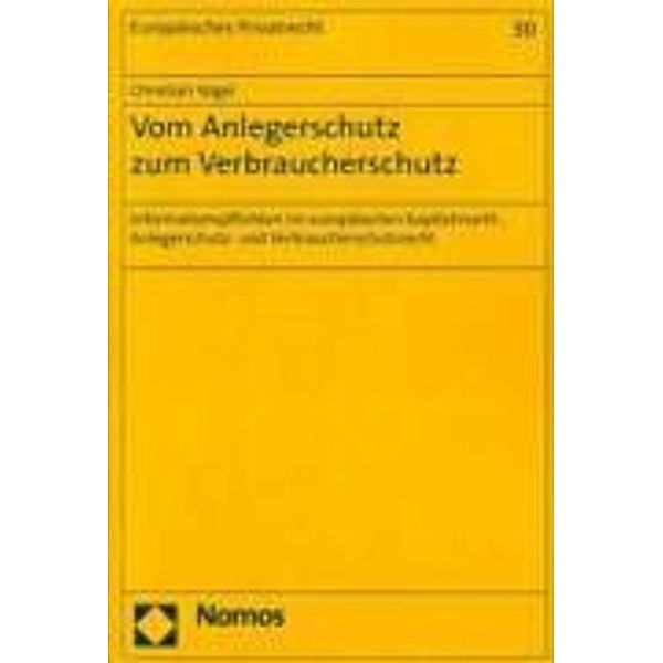 Vom Anlegerschutz zum Verbraucherschutz, Christian Vogel