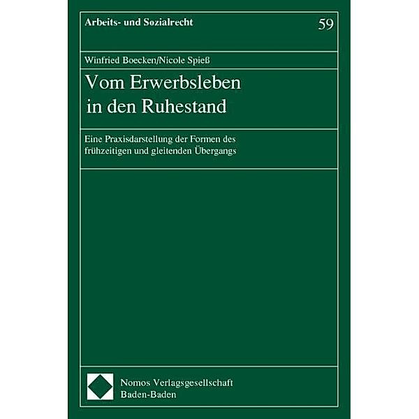 Vom Erwerbsleben in den Ruhestand, Winfried Boecken, Nicole Spieß