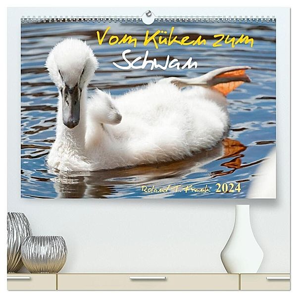 Vom Küken zum Schwan (hochwertiger Premium Wandkalender 2024 DIN A2 quer), Kunstdruck in Hochglanz, Roland T. Frank
