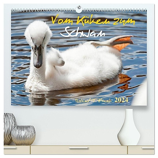 Vom Küken zum Schwan (hochwertiger Premium Wandkalender 2024 DIN A2 quer), Kunstdruck in Hochglanz, Roland T. Frank