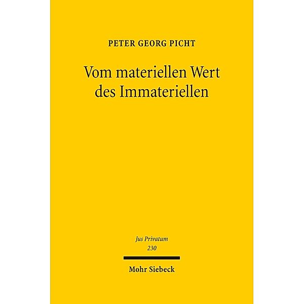 Vom materiellen Wert des Immateriellen, Peter Georg Picht