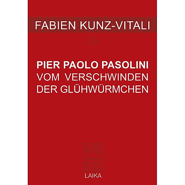 Vom Verschwinden der Glühwürmchen, Fabien Kunz-Vitali