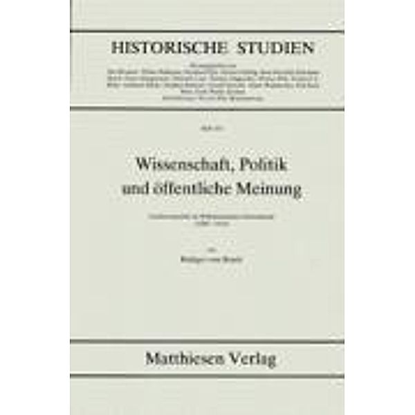 VomBruch: Wissenschaft, Politik, Rüdiger VomBruch