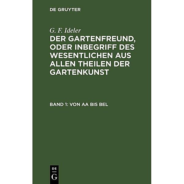 Von Aa bis Bel, G. F. Ideler