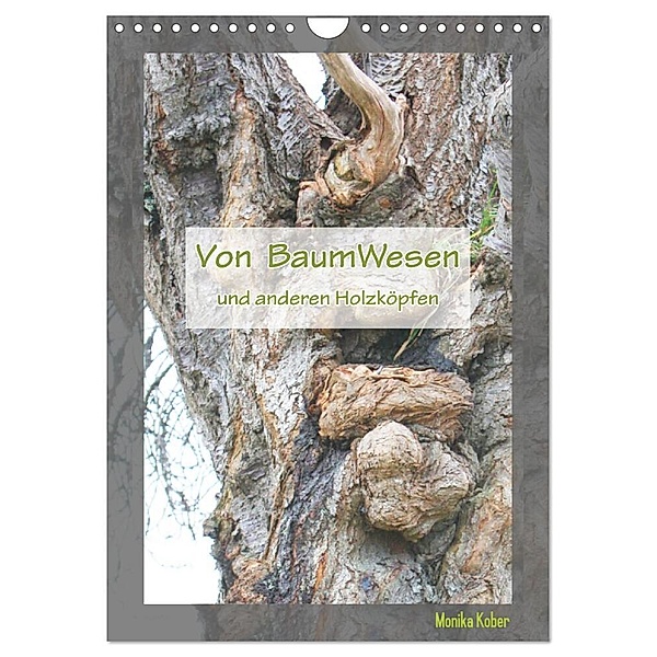 Von BaumWesen und anderen Holzköpfen (Wandkalender 2024 DIN A4 hoch), CALVENDO Monatskalender, Monika Kober