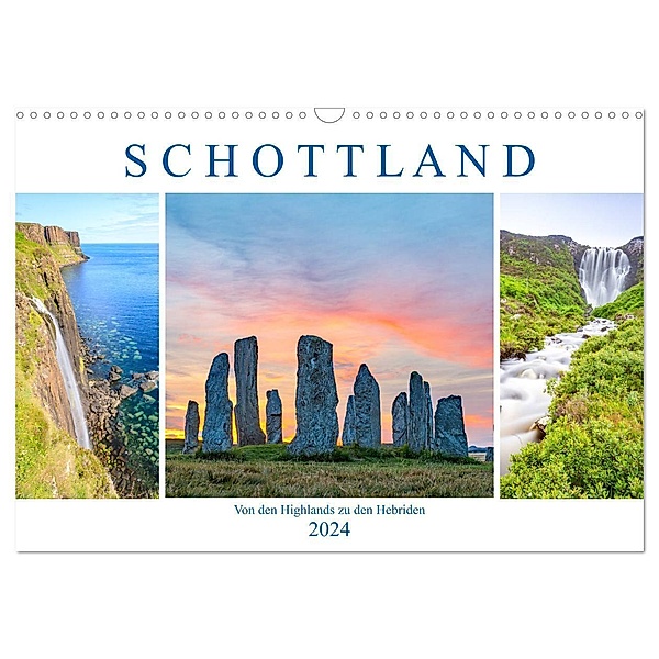 Von den Highlands zu den Hebriden (Wandkalender 2024 DIN A3 quer), CALVENDO Monatskalender, Harald Schnitzler