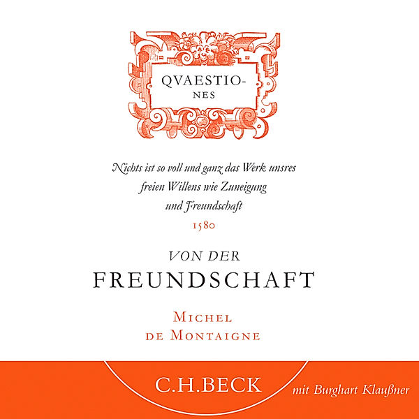 Von der Freundschaft, Michel de Montaigne